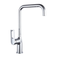 Смеситель для кухни VIEIR V293521, однорычажный, высокий Г-излив, хром