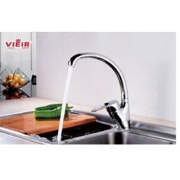 Смеситель для кухни VIEIR V174021, однорычажный, высокий С-излив
