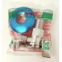 Кран шаровой угловой 1/2"НР х 3/4"НР Vieir ручка-флажок, хром матовый