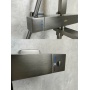 Душевая система VIEIR V393561G, термостатический, излив, ручной душ, тропический душ, штанга, графит