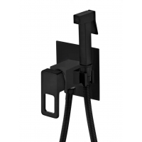 Смеситель с гигиеническим душем VIEIR V353551C, встраиваемый, однорычажный, черный