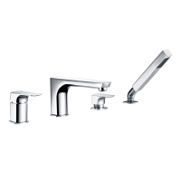 Смеситель на борт ванны, 4 отверстия WasserKraft Salm 2755