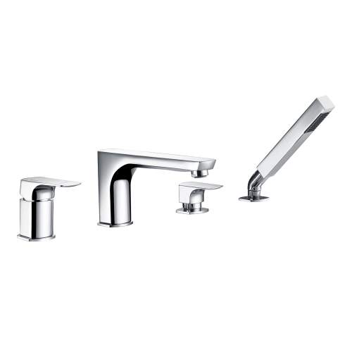 Смеситель на борт ванны, 4 отверстия WasserKraft Salm 2755 купить в интернет магазине Санрай73