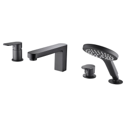 Смеситель на борт ванны, 4 отверстия WasserKraft Elbe 7455