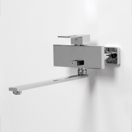 Смеситель для ванны WasseRKRAFT Alme 1502L, длинный излив, однорычажный