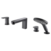 Смеситель на борт ванны, 4 отверстия WasserKraft Elbe 7455