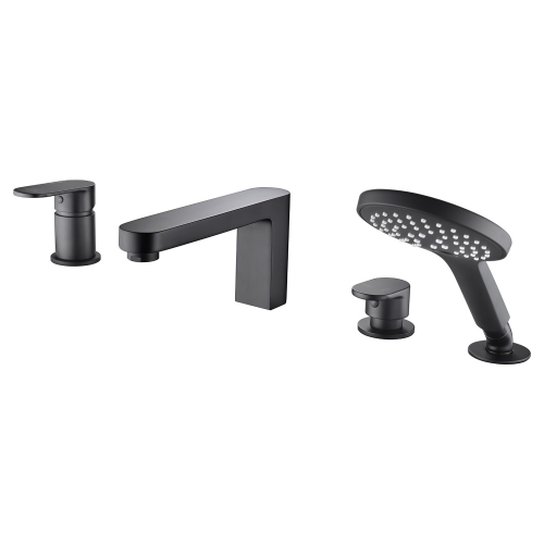 Смеситель на борт ванны, 4 отверстия WasserKraft Elbe 7455 купить в интернет магазине Санрай73