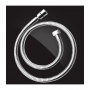 Шланг для душа Elghansa SHOWER HOSE SH006-New, растягивающийся 80-100 см, хром