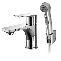 Смеситель для умывальника с гигиеническим душем Elghansa WELLESLEY 16X4844 однорычажный