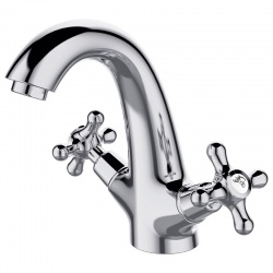 Смеситель для умывальника Elghansa RETRO CHROME 1902754 двухвентильный