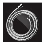 Шланг для душа Elghansa SHOWER HOSE SH005-New, растягивающийся 150-190 см, хром