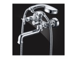 Смеситель для ванны Elghansa PRAKTIC 2312660, двухвентильный, короткий излив, душевой комплект