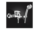 Смеситель для ванны Elghansa MONICA NEW 2322519, однорычажный, короткий излив, душевой комплект