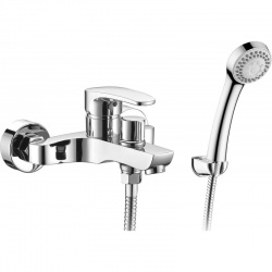 Смеситель для ванны Elghansa MONICA NEW 2322519, однорычажный, короткий излив, душевой комплект