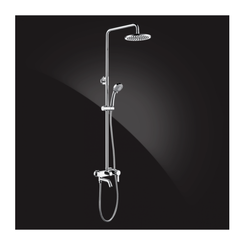 Душевая система Elghansa SHOWER SET 2330524-2L Set-12, однорычажная, излив, стойка, верхний и ручной купить в интернет магазине Санрай73