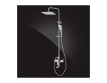 Душевая система Elghansa EMERALD New 2392510-2B, однорычажная, излив, тропический душ, стойка, ручно