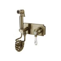 Смеситель с гигиеническим душем Elghansa TERRAKOTTA BRONZE 24C0784-Bronze (Set-49) встраиваемый