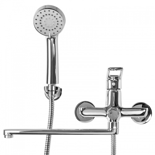 Смеситель для ванны Elghansa BRUNN NEW 5382306, однорычажный, длинный излив, душевой комплект купить в интернет магазине Санрай73