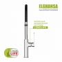 Смеситель для кухни Elghansa HEFFEN 5653520, высокий гибкий излив, однорычажный