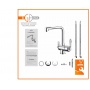 Смеситель для кухни Elghansa KITCHEN Pure Water 56A5740, выход для фильтра, высокий излив, рычажный