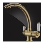 Смеситель для кухни Elghansa KITCHEN Pure Water 56A5840-Bronze, выход для фильтра, высокий излив
