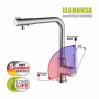 Смеситель Elghansa CLIQ 5698224 для кухни (для фильтра) с переключателем на изливе