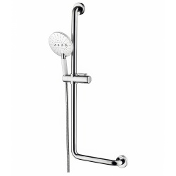 Душевой комплект Elghansa SHOWER RAIL SB-329, ручной душ, штанга-поручень 900 мм, угол