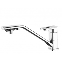 Смеситель для кухни Elghansa KITCHEN Pure Water 56A2233, выход для питьевого фильтра, длинный излив
