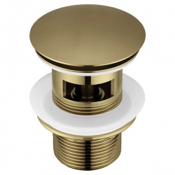 Донный клапан Elghansa WASTE SYSTEMS WBT-122-Bronze для раковины с переливом, бронза