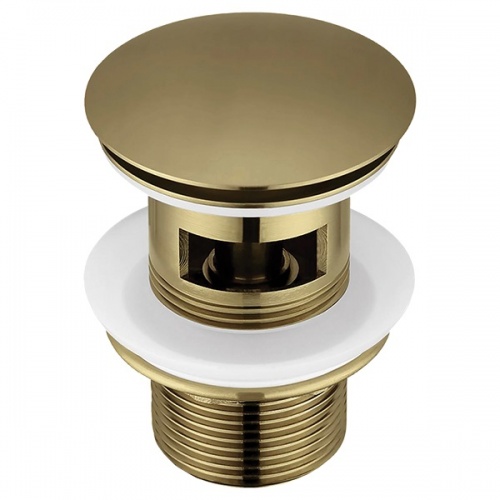 Донный клапан Elghansa WASTE SYSTEMS WBT-122-Bronze для раковины с переливом, бронза купить в интернет магазине Санрай73