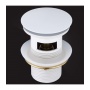 Донный клапан Elghansa WASTE SYSTEMS WBT-122-White для раковины с переливом, белый