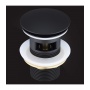 Донный клапан Elghansa WASTE SYSTEMS WBT-122-Black для раковины с переливом, черный
