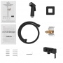 Смеситель с гигиеническим душем Elghansa CONCEALED 22Q0017-Black Set-112, встраиваемый, черный