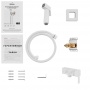 Смеситель с гигиеническим душем Elghansa CONCEALED 22Q0017-White Set-112, встраиваемый, белый