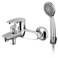 Смеситель для ванны Elghansa NORDIK 2323842, однорычажный, короткий излив, душевой комплект