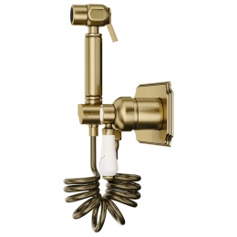 Смеситель с гигиеническим душем Elghansa TERRAKOTTA BRONZE 24C0784-Bronze (Set-49) встраиваемый