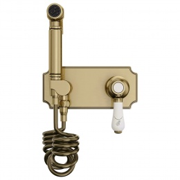 Смеситель с гигиеническим душем Elghansa TERRAKOTTA BRONZE 24C0784-Bronze (Set-49) встраиваемый