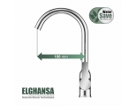 Смеситель для кухни Elghansa EMERALD New 5691010 высокий, однорычажный