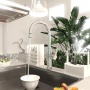 Смеситель для кухни Elghansa KITCHEN 56B1498, высокий излив, поворотный аэратор, однорычажный