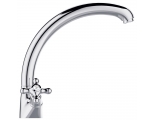 Смеситель для кухни Elghansa RETRO CHROME 5902754, высокий излив, двухвентильный