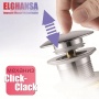 Донный клапан Elghansa WASTE SYSTEMS WBT-112 для раковины без перелива, хром