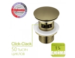 Донный клапан Elghansa WASTE SYSTEMS WBT-122-Bronze для раковины с переливом, бронза