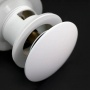 Донный клапан Elghansa WASTE SYSTEMS WBT-122-White для раковины с переливом, белый