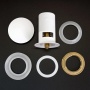 Донный клапан Elghansa WASTE SYSTEMS WBT-122-White для раковины с переливом, белый