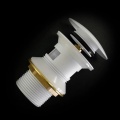Донный клапан Elghansa WASTE SYSTEMS WBT-122-White для раковины с переливом, белый