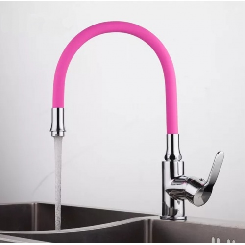 Излив для смесителя для кухни FRAP F7255, гибкий, розовый купить в интернет магазине Санрай73