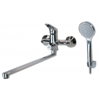 Смеситель для ванны ESKO Palermo PE31, длинный излив, с душевым комплектом
