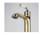 Смеситель для умывальника ESKO Prague PG26, однорычажный, литой излив, донный клапан, бронза