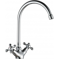 Смеситель для кухни ESKO Vienna VN06-2, двухвентильный, высокий поворотный излив