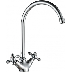 Смеситель для кухни ESKO Vienna VN06-2, двухвентильный, высокий поворотный излив